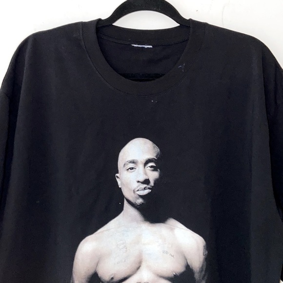 Tupac Shakur Custom Made Merch Tee Designer Streetwear NWT UNI Sample Sale XL - Picture 3 of 6